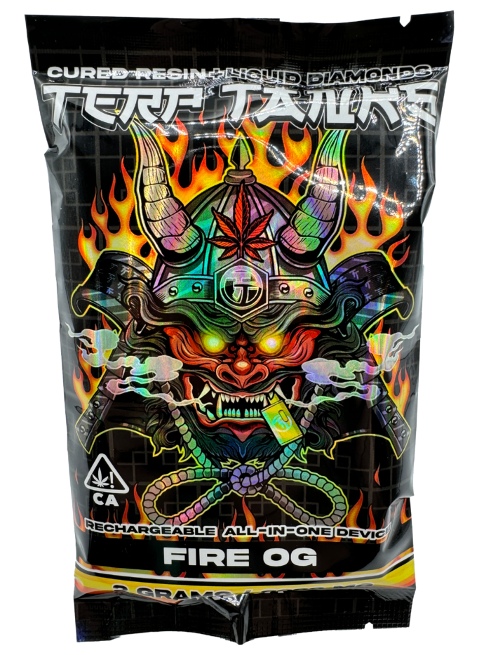 Terp Tanks | Fire OG | 2G Liquid Diamonds + Cured Resin Sanctioned